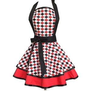 Harley's here, retro inspired apron